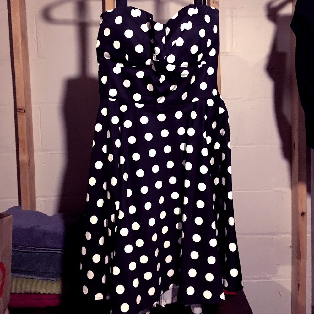 Modcloth 1950s Polka Dot Dress Rockabilly Look